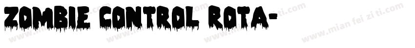 Zombie Control Rota字体转换